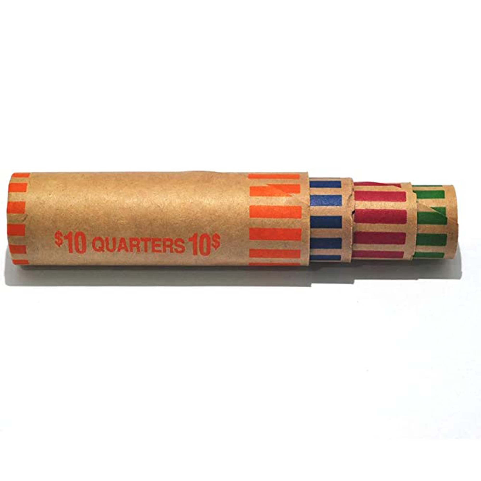 L LIKED comparación tamaño rollo y monedas, muestra capacidad