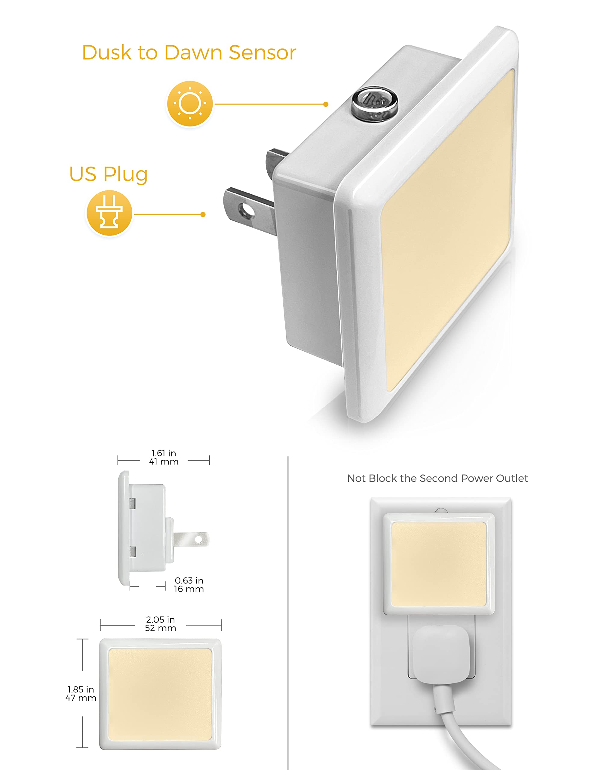L LOHAS LED panel frontal encendido mostrando brillo no deslumbrante