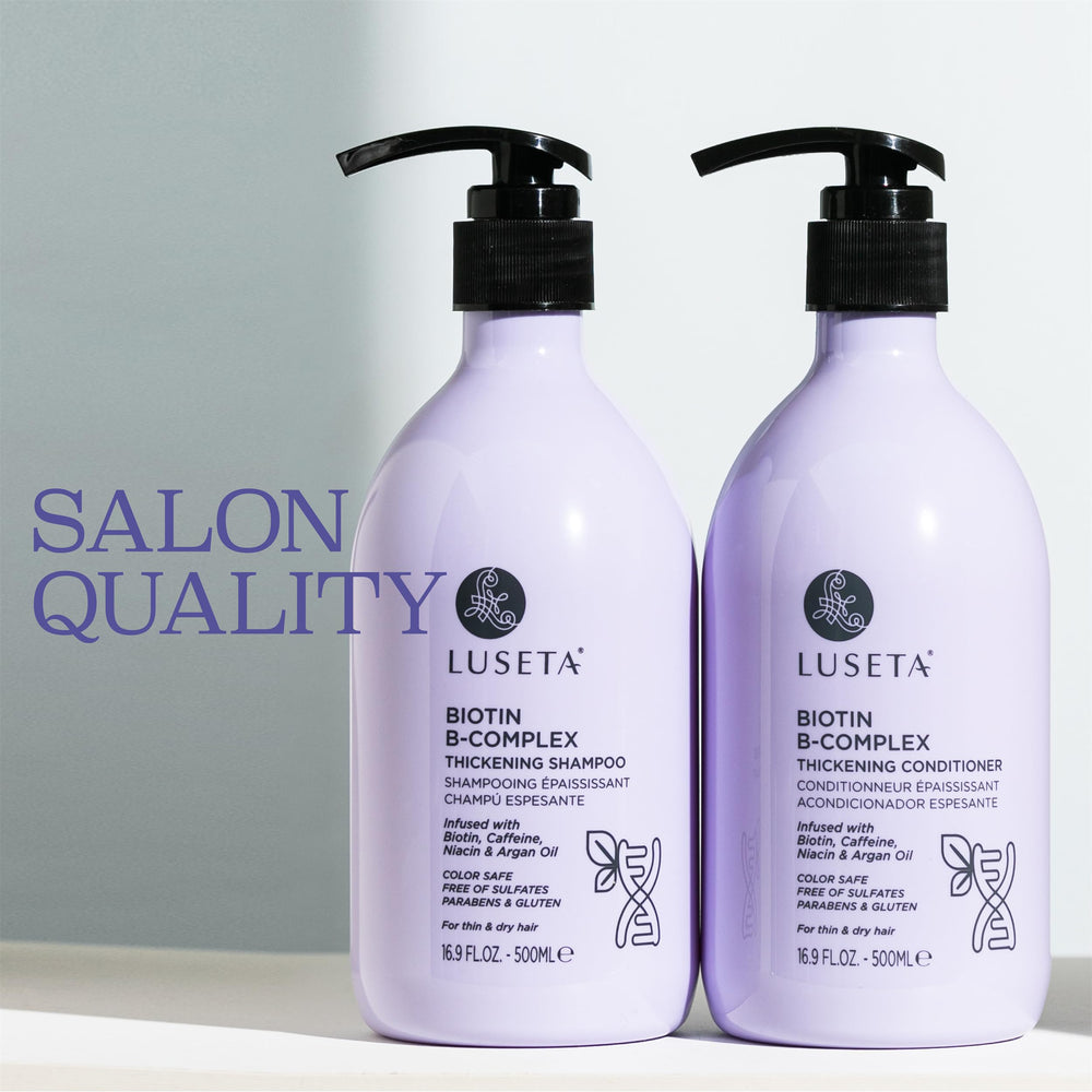 L LUSETA peinado voluminoso en ambiente lifestyle transmitiendo cabello más lleno