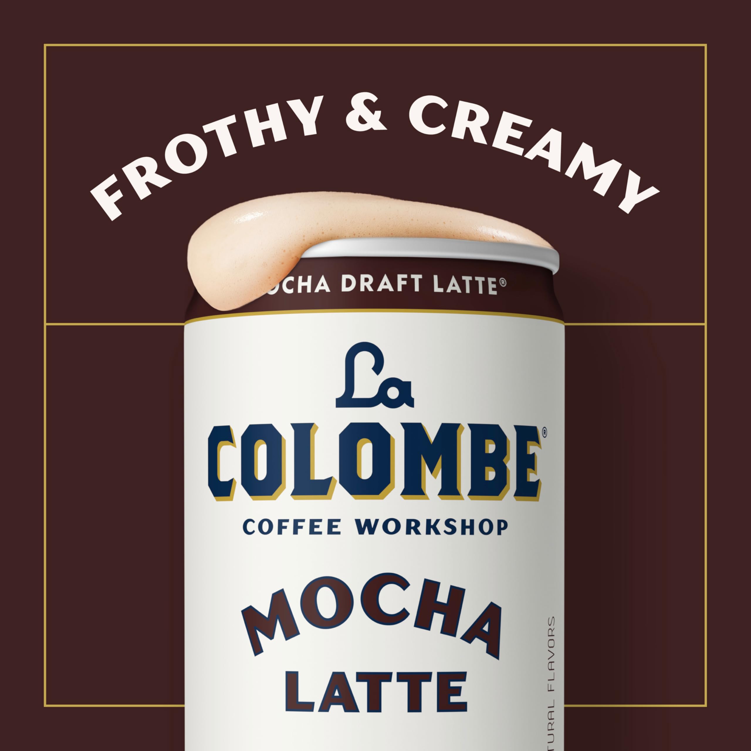 La Colombe mano abriendo lata para uso instantáneo y fácil