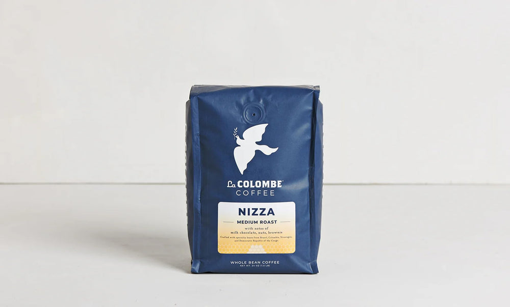 La Colombe bolsa sobre encimera de cocina, ideal para uso diario