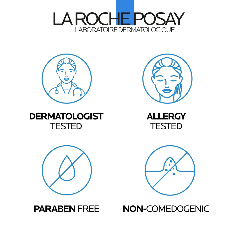 La Roche-Posay comparativa antes y después con mejora de luminosidad