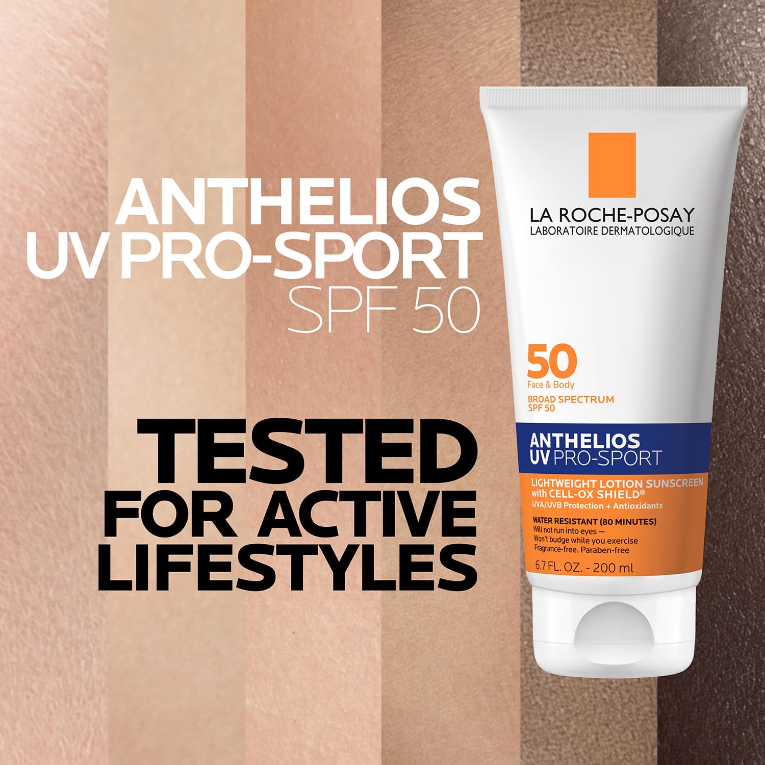 La Roche-Posay protector en uso en la playa para actividades al aire libre