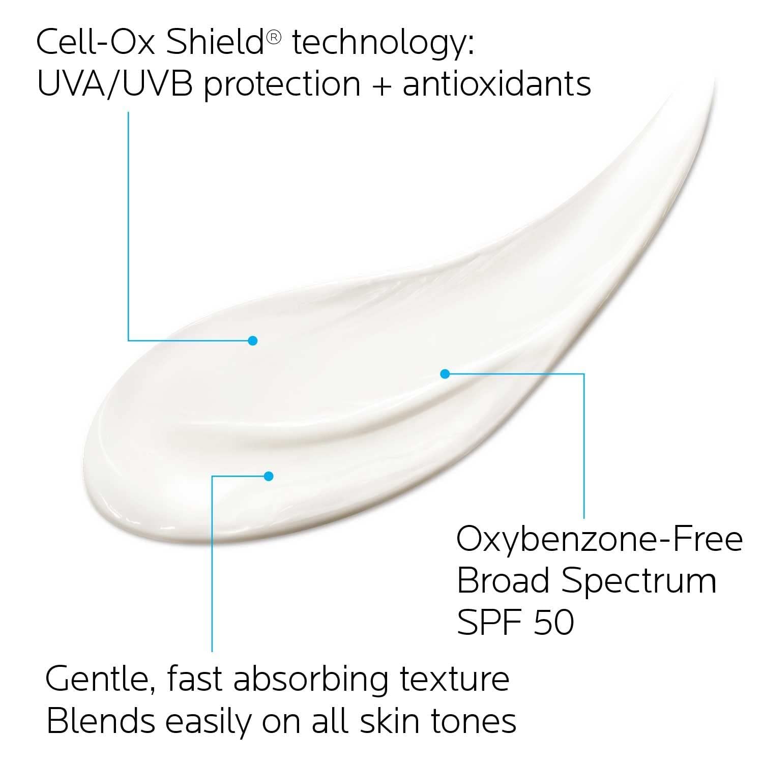 La Roche-Posay textura cremosa y ligera que se absorbe rápido
