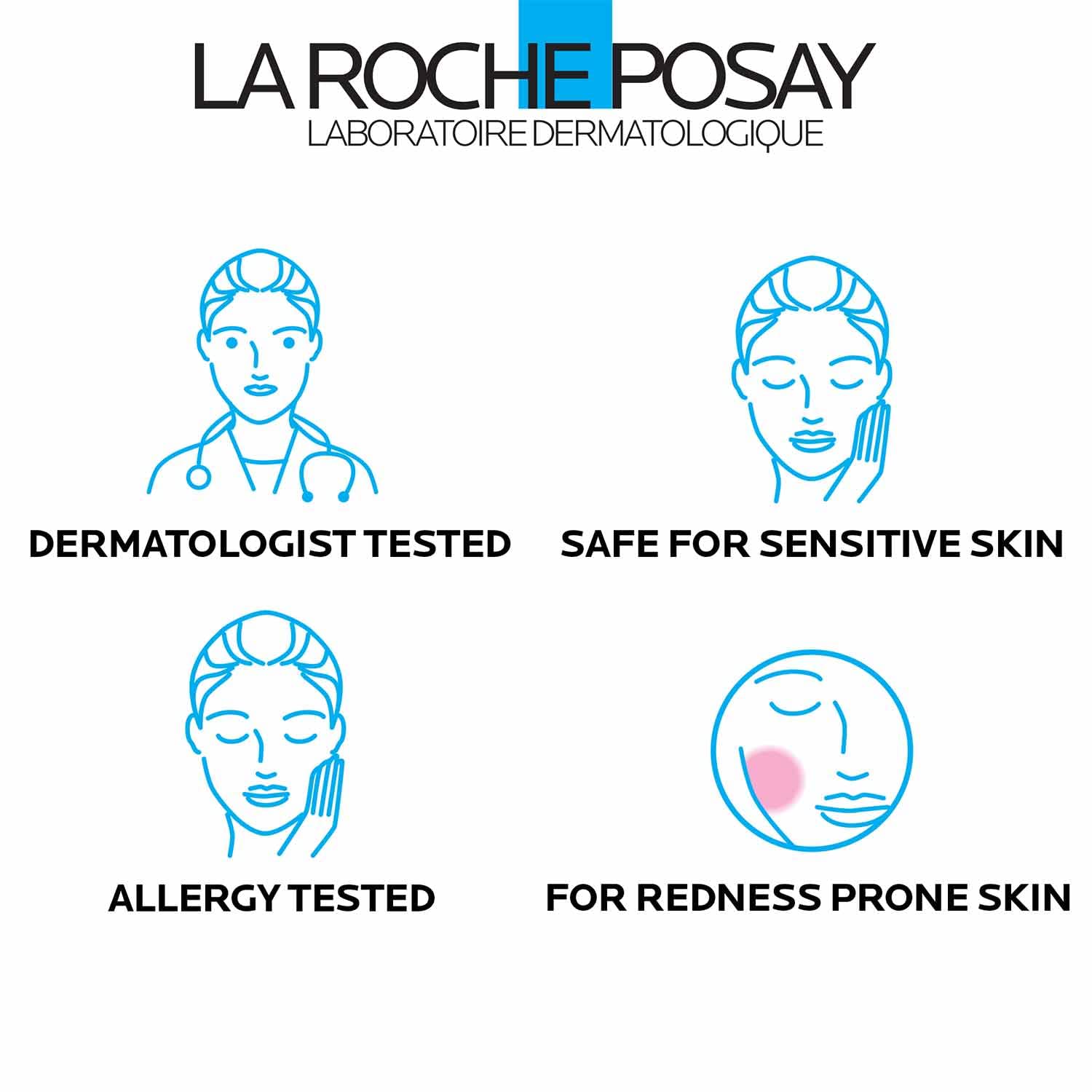 La Roche-Posay producto junto a objetos cotidianos para mostrar tamaño
