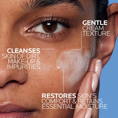 La Roche-Posay dosificación con pulgar demostrando control del producto