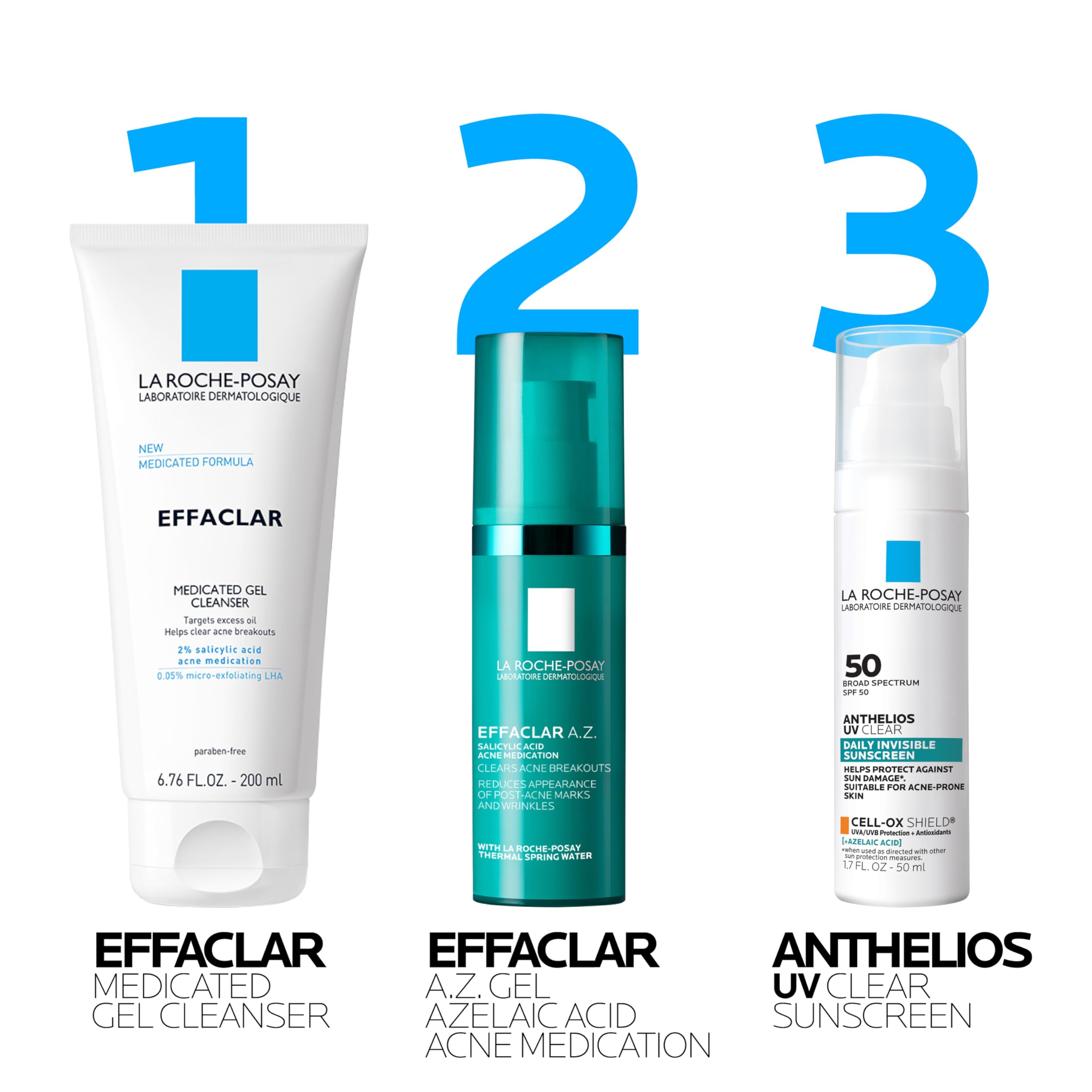 La Roche-Posay Effaclar A.Z. aplicación en mano que muestra fácil extensión y rápida absorción