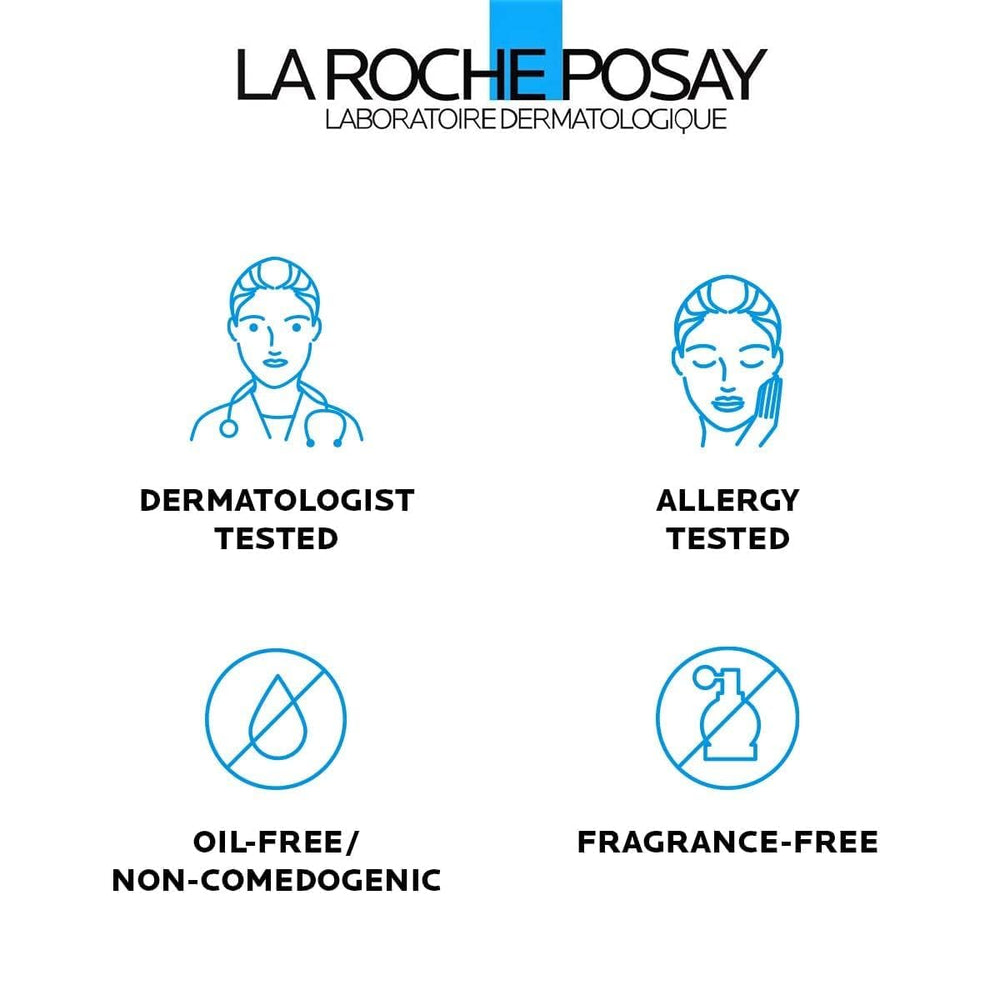 La Roche-Posay producto junto a una moneda para comparar tamaño práctico
