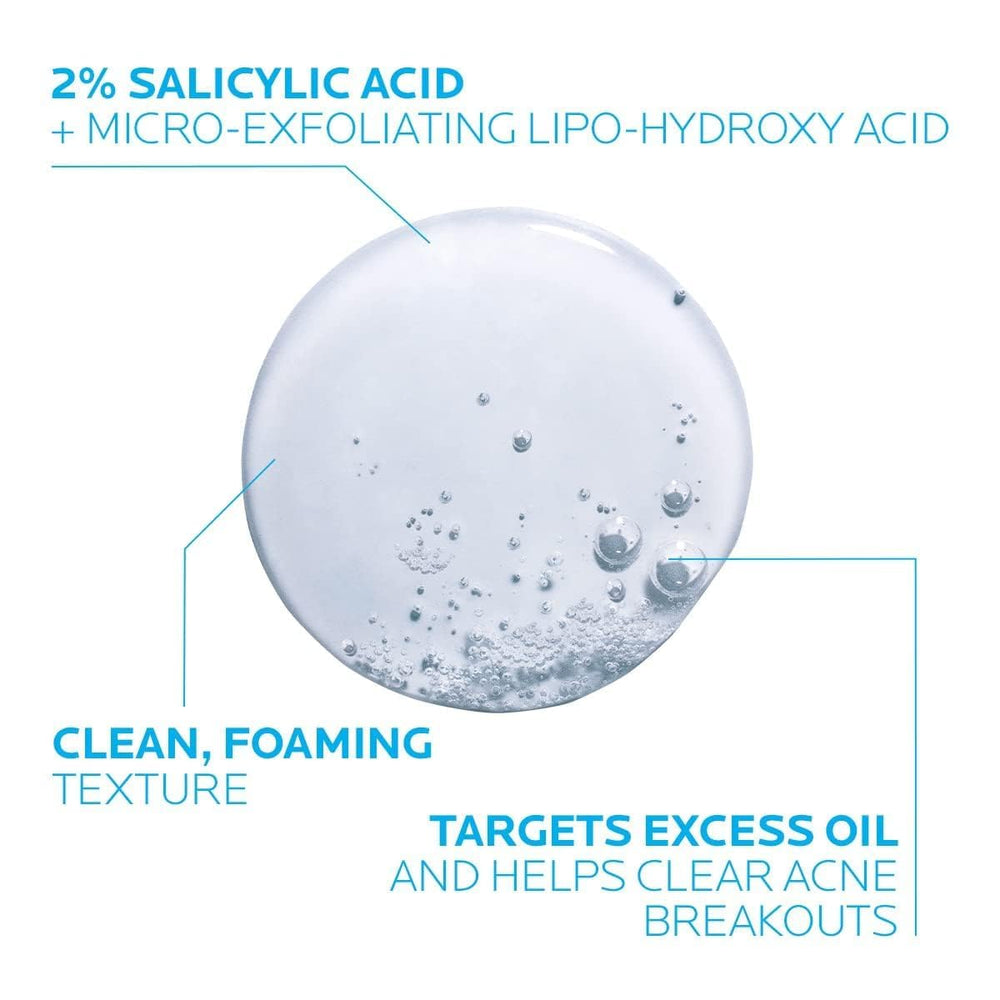 La Roche-Posay textura de gel claro visible para limpieza suave
