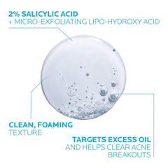 La Roche-Posay textura de gel claro visible para limpieza suave