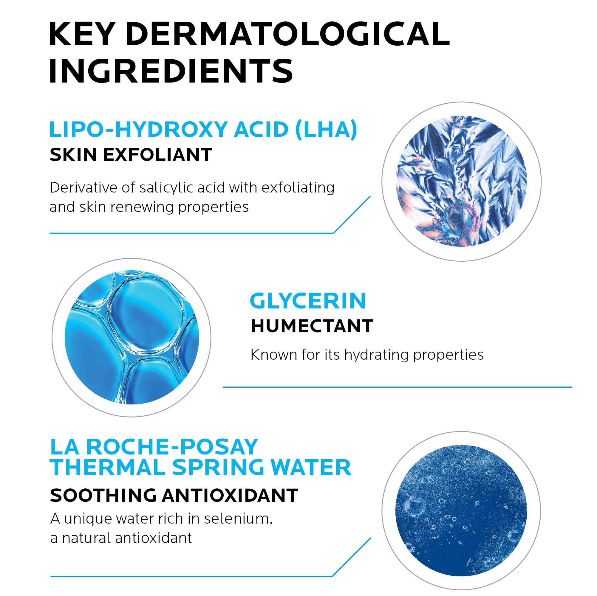 La Roche-Posay Effaclar uso diario mostrando aplicación sobre rostro