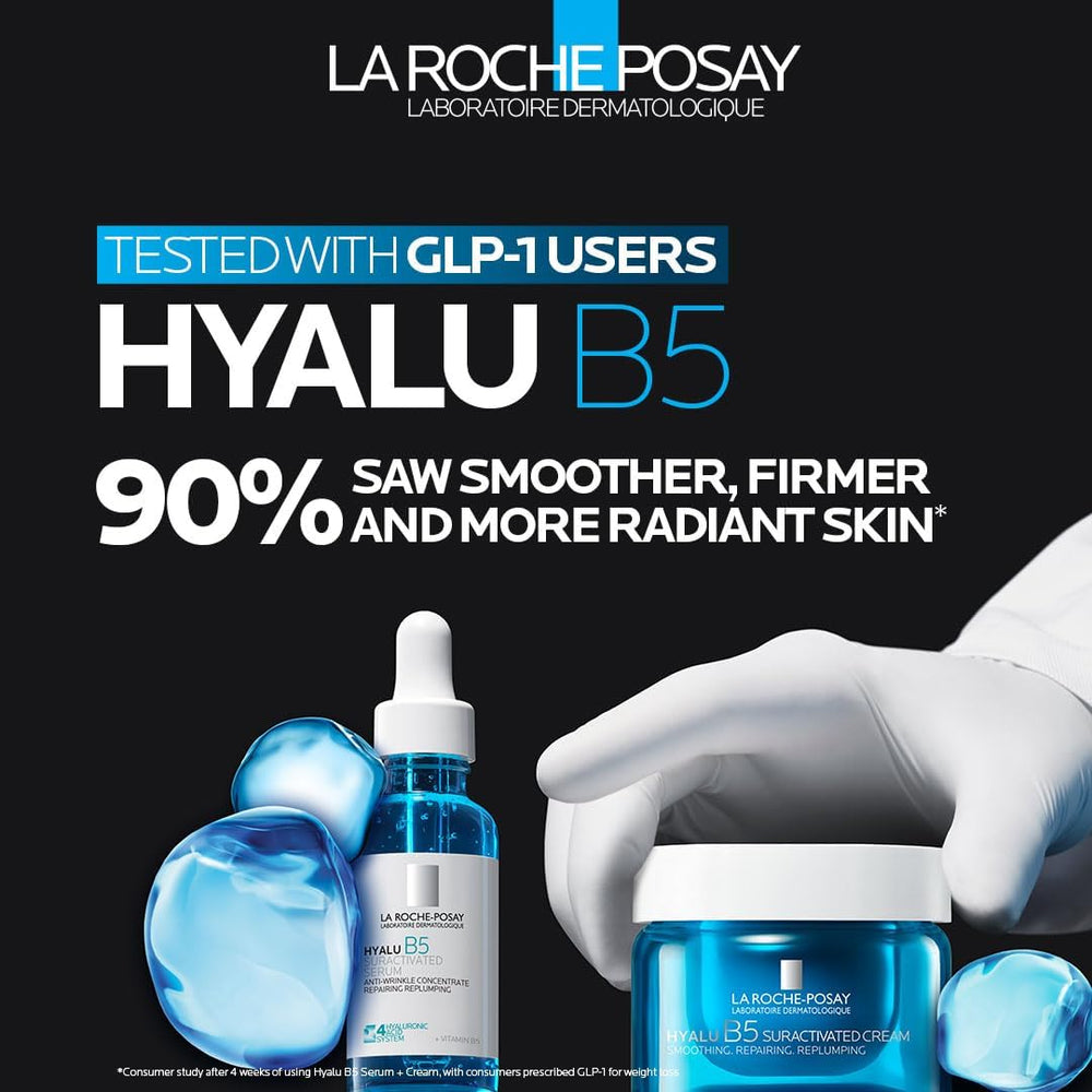 La Roche-Posay aplicación del sérum en la mano demostrando fácil absorción