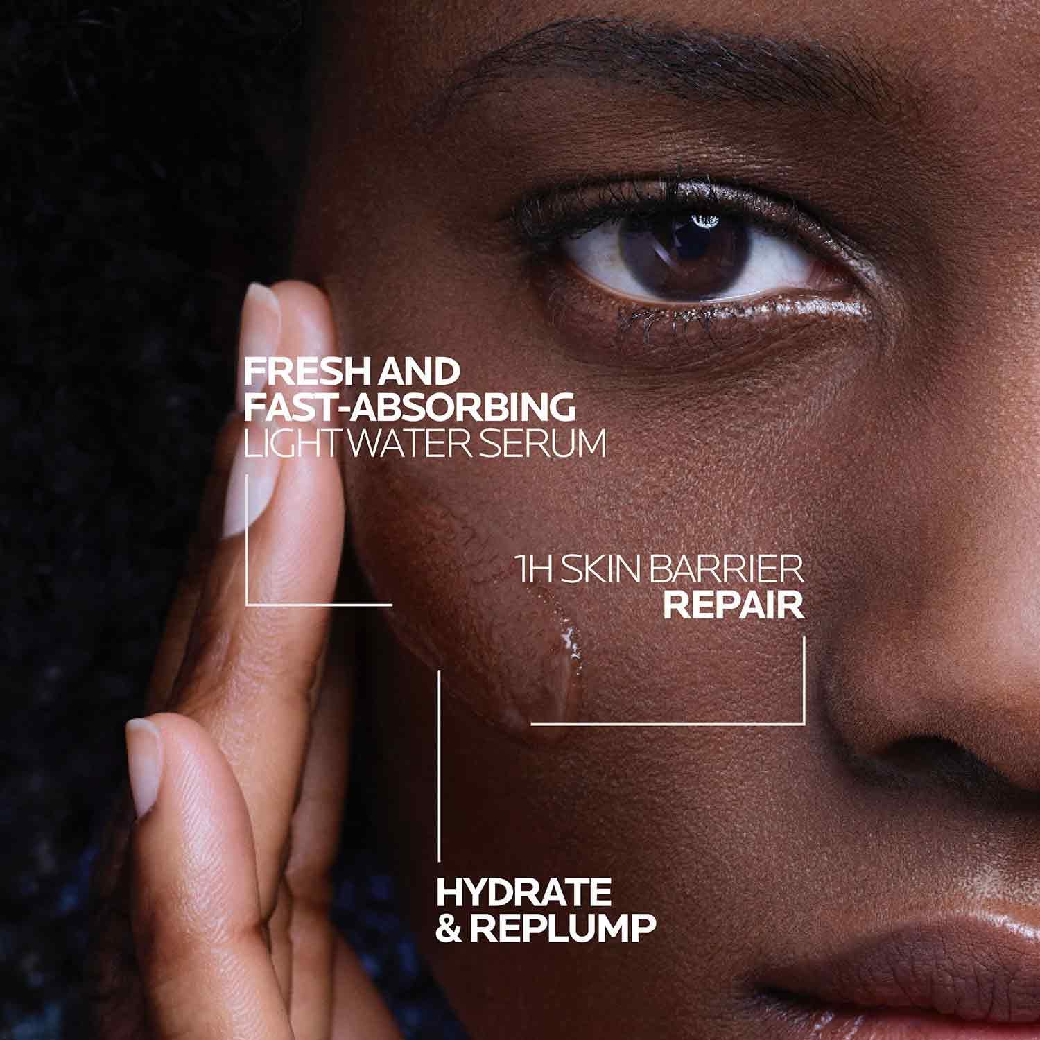 La Roche-Posay primer plano de etiqueta que muestra ingredientes clave
