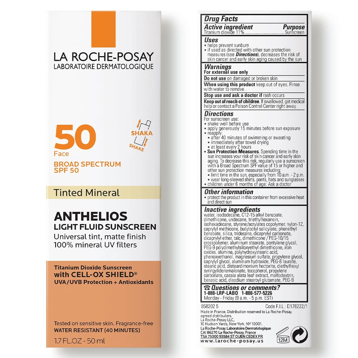 La Roche-Posay etiqueta de ingredientes destacando seguridad para piel sensible