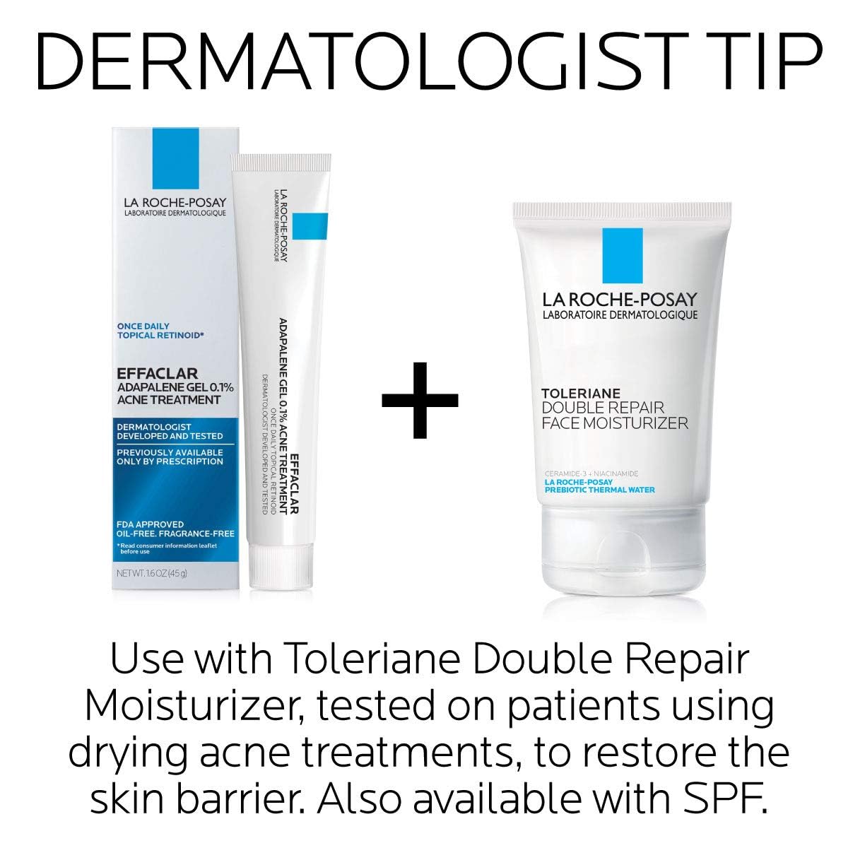 La Roche-Posay etiqueta de ingredientes visible, información clara y fiable