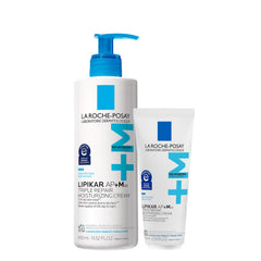La Roche-Posay Lipikar AP+MAX frente del envase mostrando tamaño y diseño útil