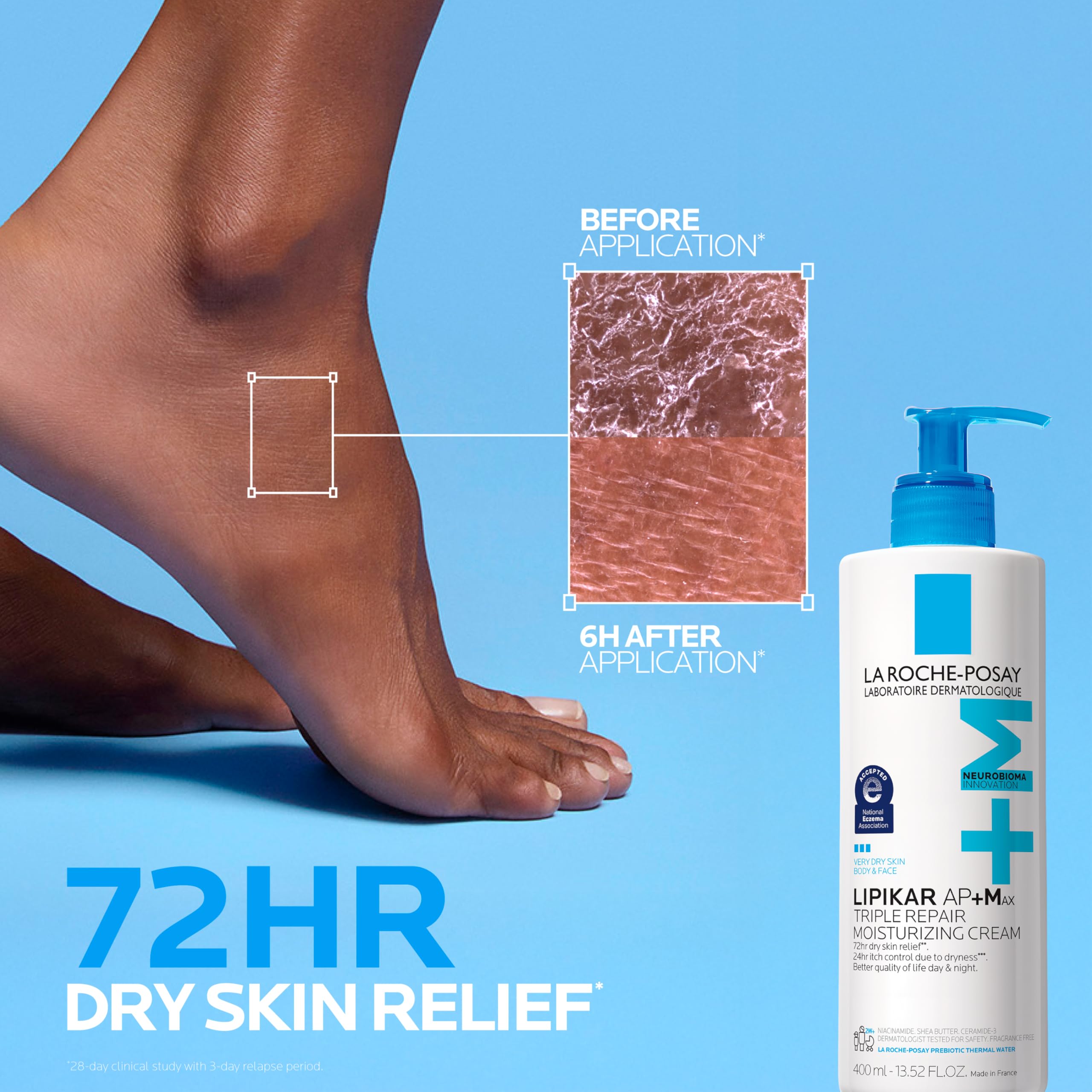 La Roche-Posay Lipikar AP+MAX textura cremosa densa que hidrata profundamente