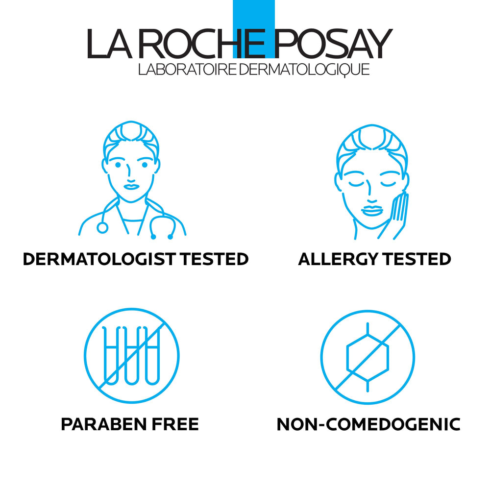 La Roche-Posay frasco abierto con gotero para ver consistencia