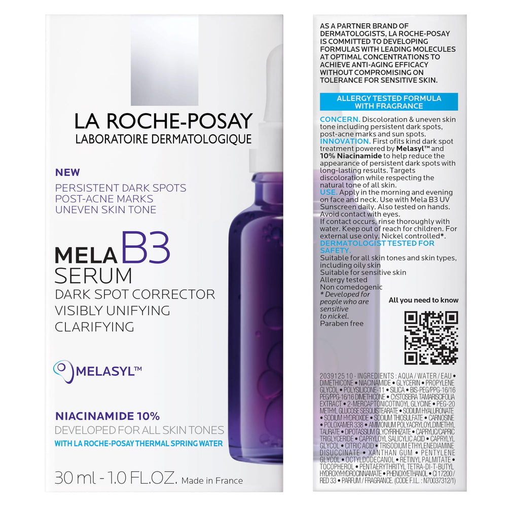 La Roche-Posay escena matutina con sérum y protector solar para protección diaria