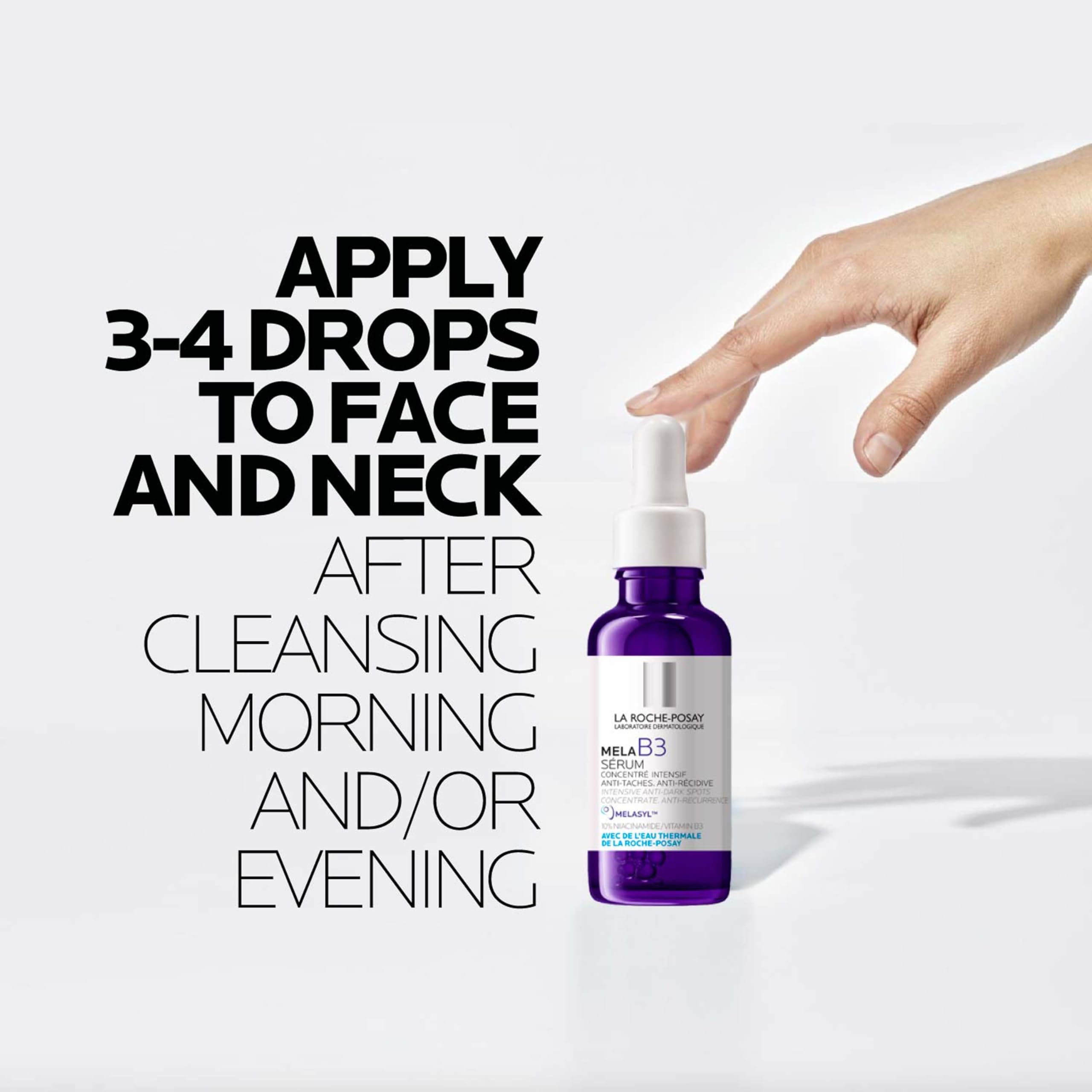 La Roche-Posay resultado antes y después mostrando reducción visible de manchas