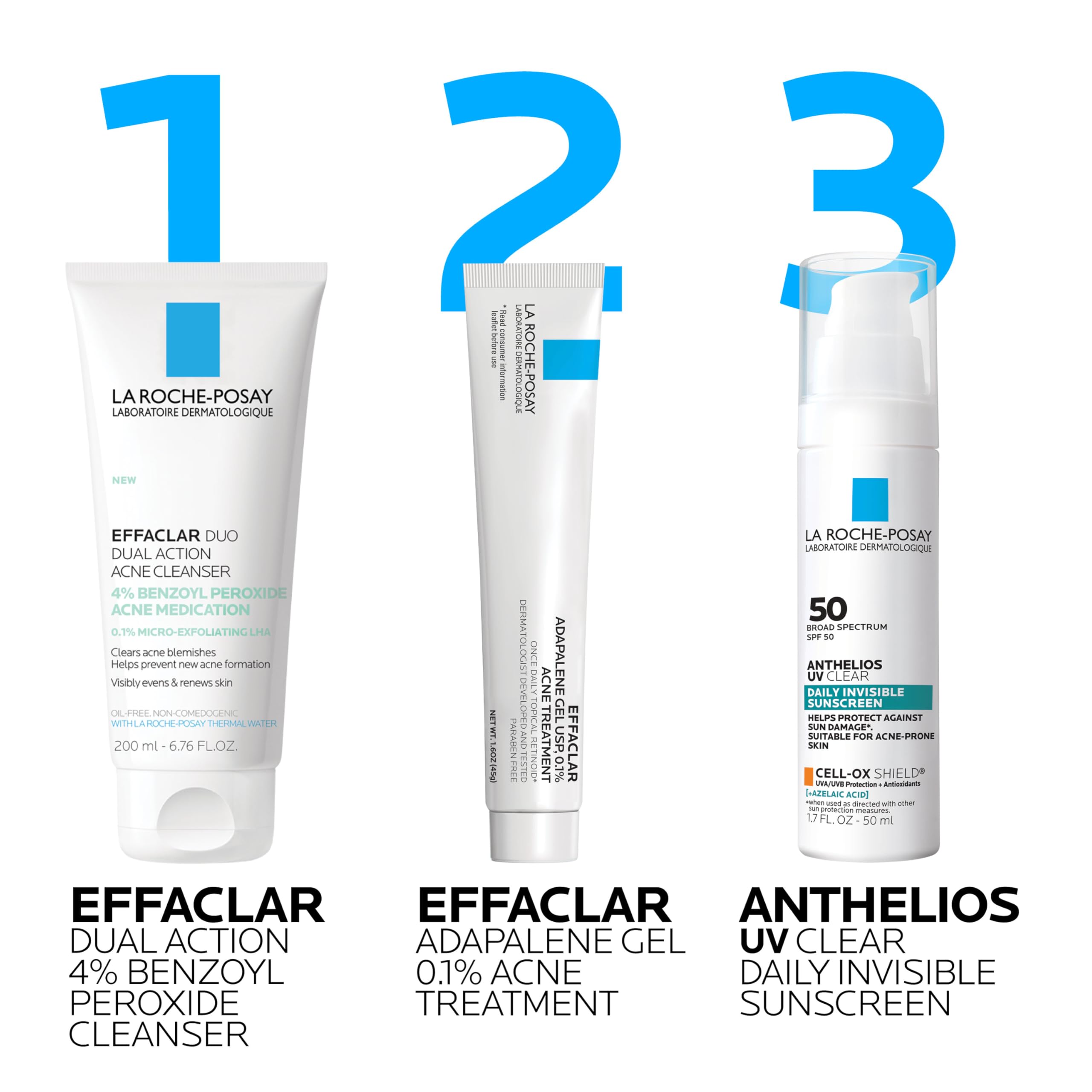 La Roche-Posay caja abierta con producto información y beneficios