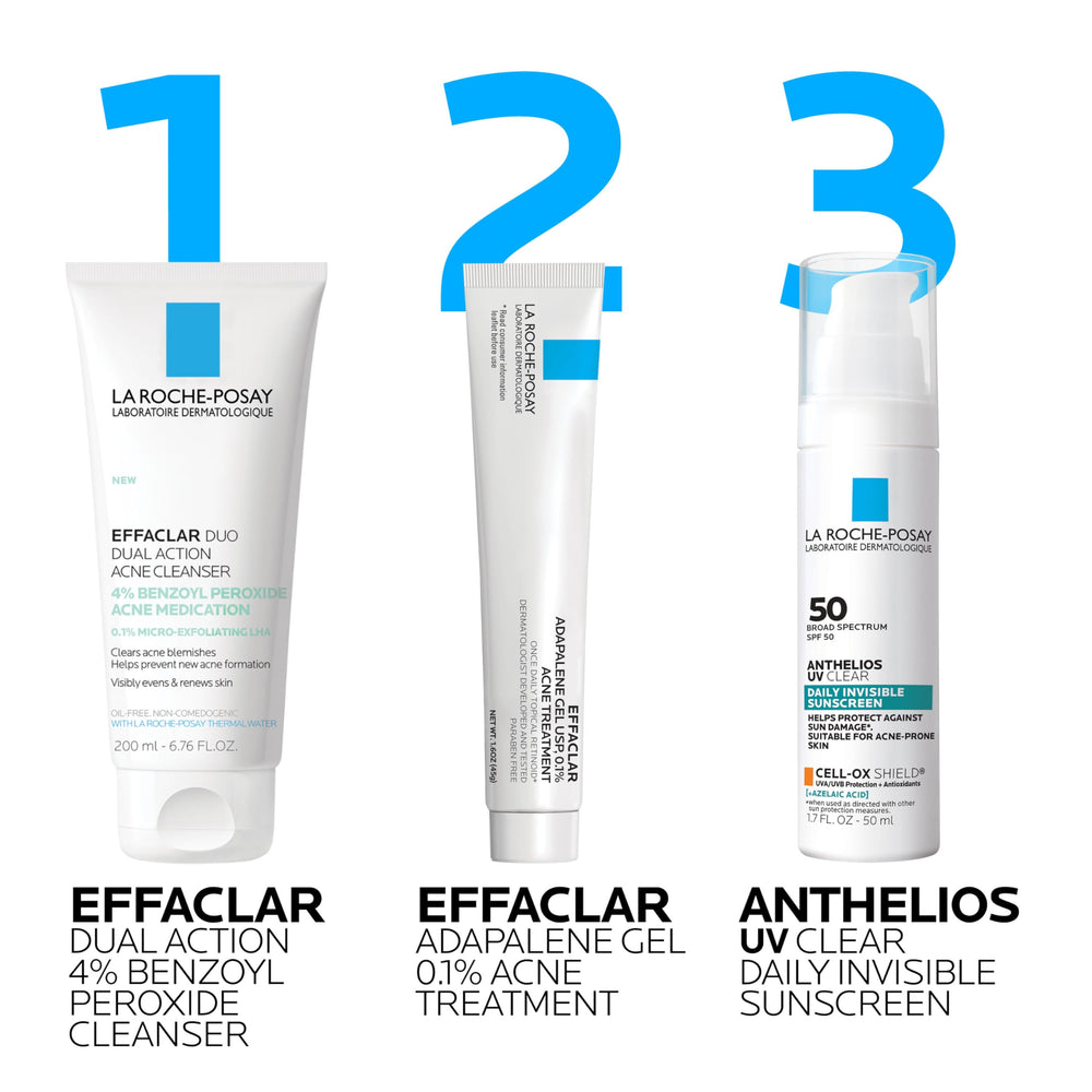 La Roche-Posay caja abierta con producto información y beneficios