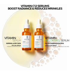 La Roche-Posay detalle del empaque que resalta la tecnología Vitamin C Guard