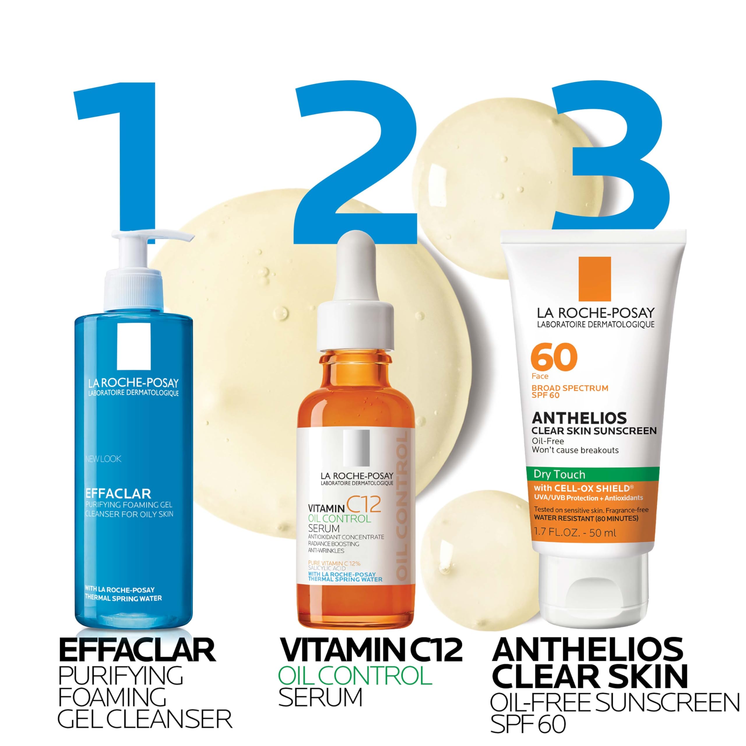 La Roche-Posay sérum en uso en rutina matutina con protector solar