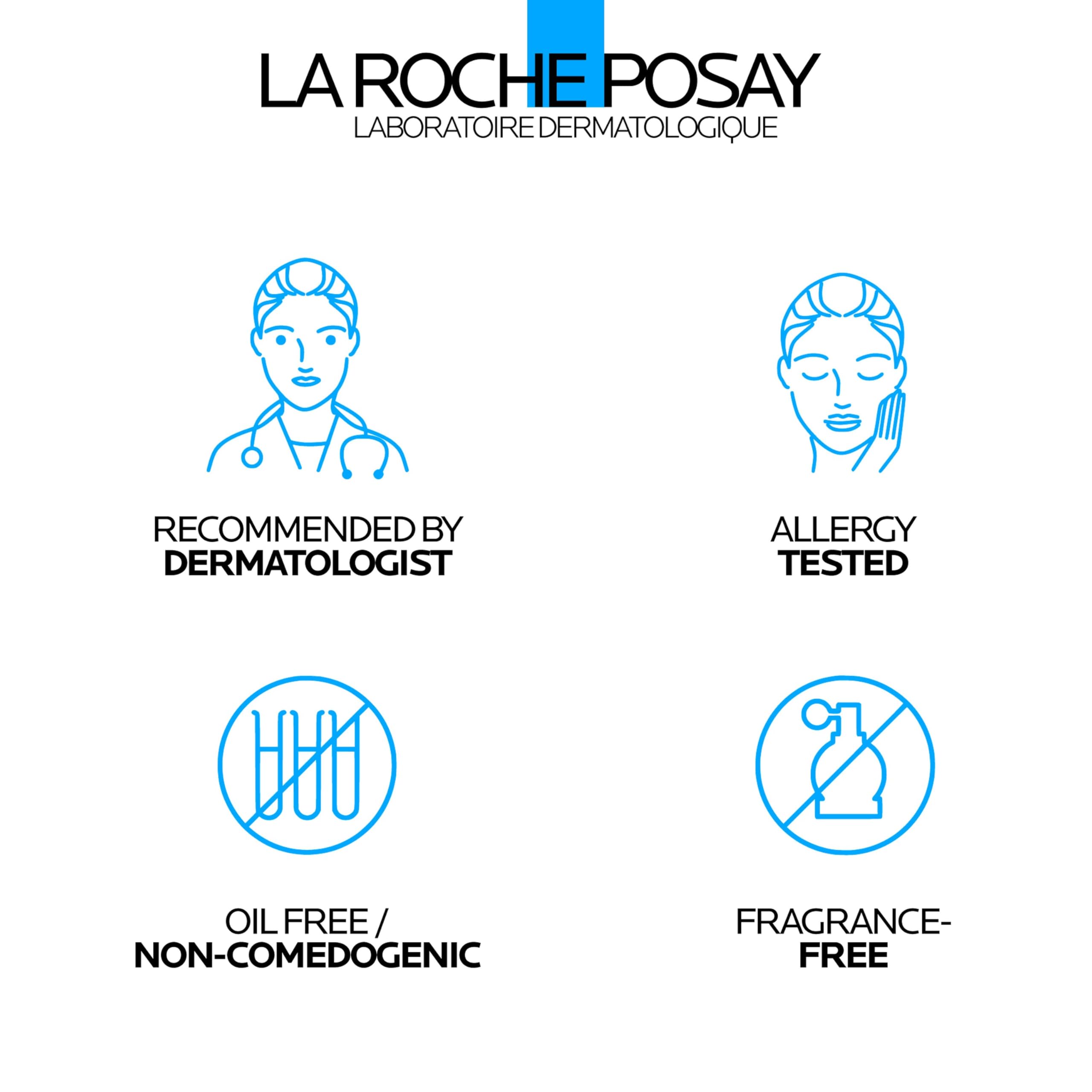 La Roche-Posay piel con acabado mate mostrando reducción de brillo