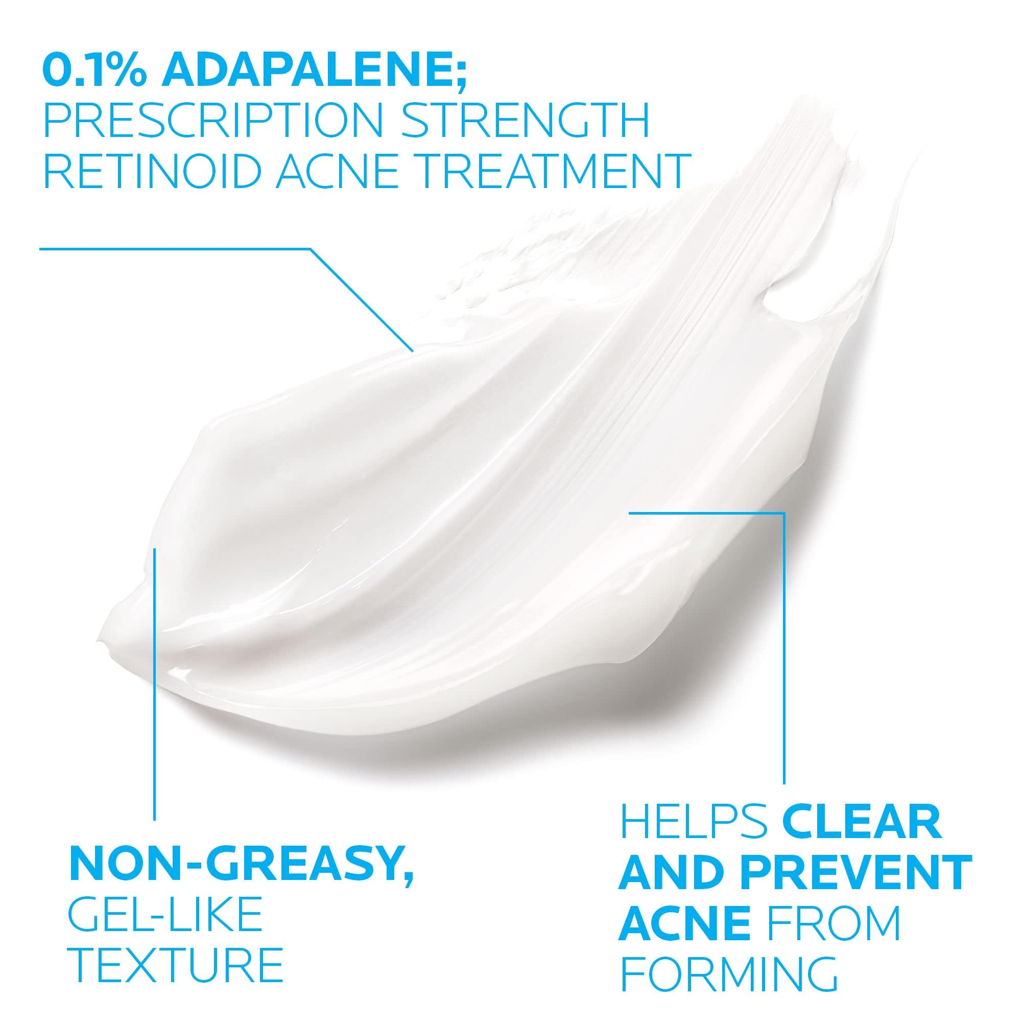 La Roche-Posay textura gel en primer plano, muestra absorción rápida