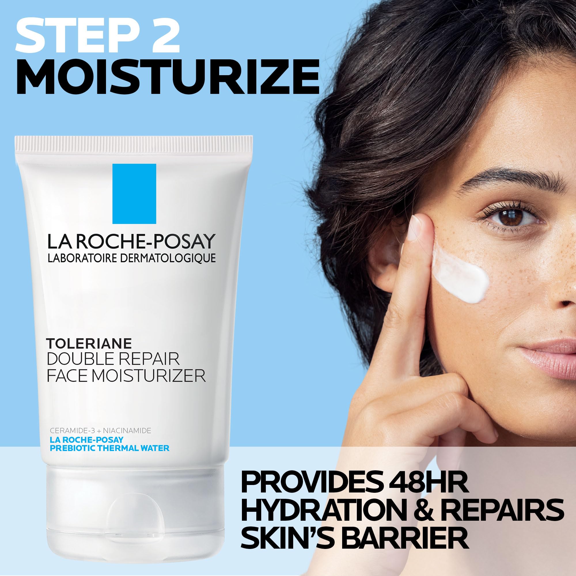 La Roche-Posay Toleriane crema detalle de textura ligera y absorción rápida