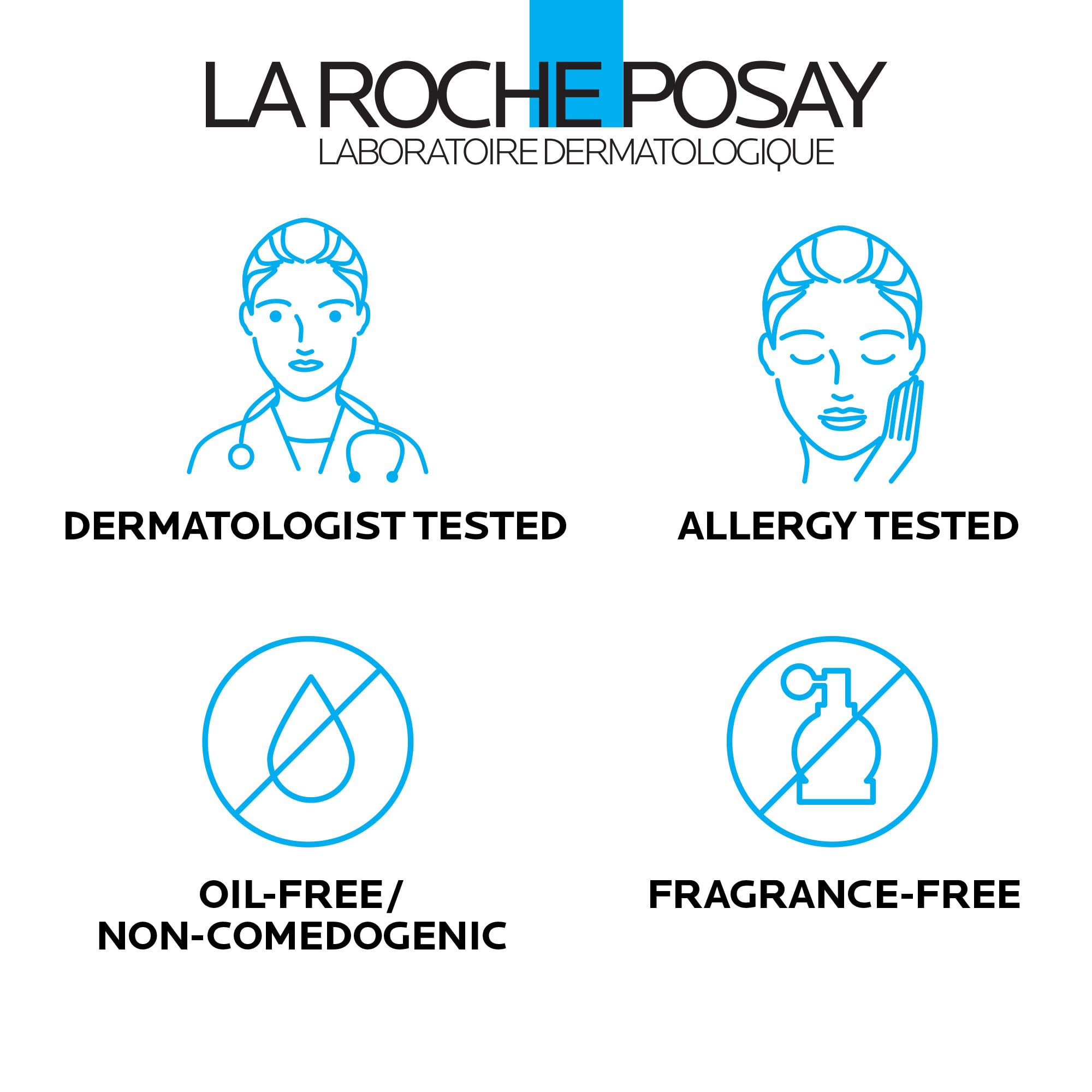 La Roche-Posay aplicando limpiador en manos para limpieza suave