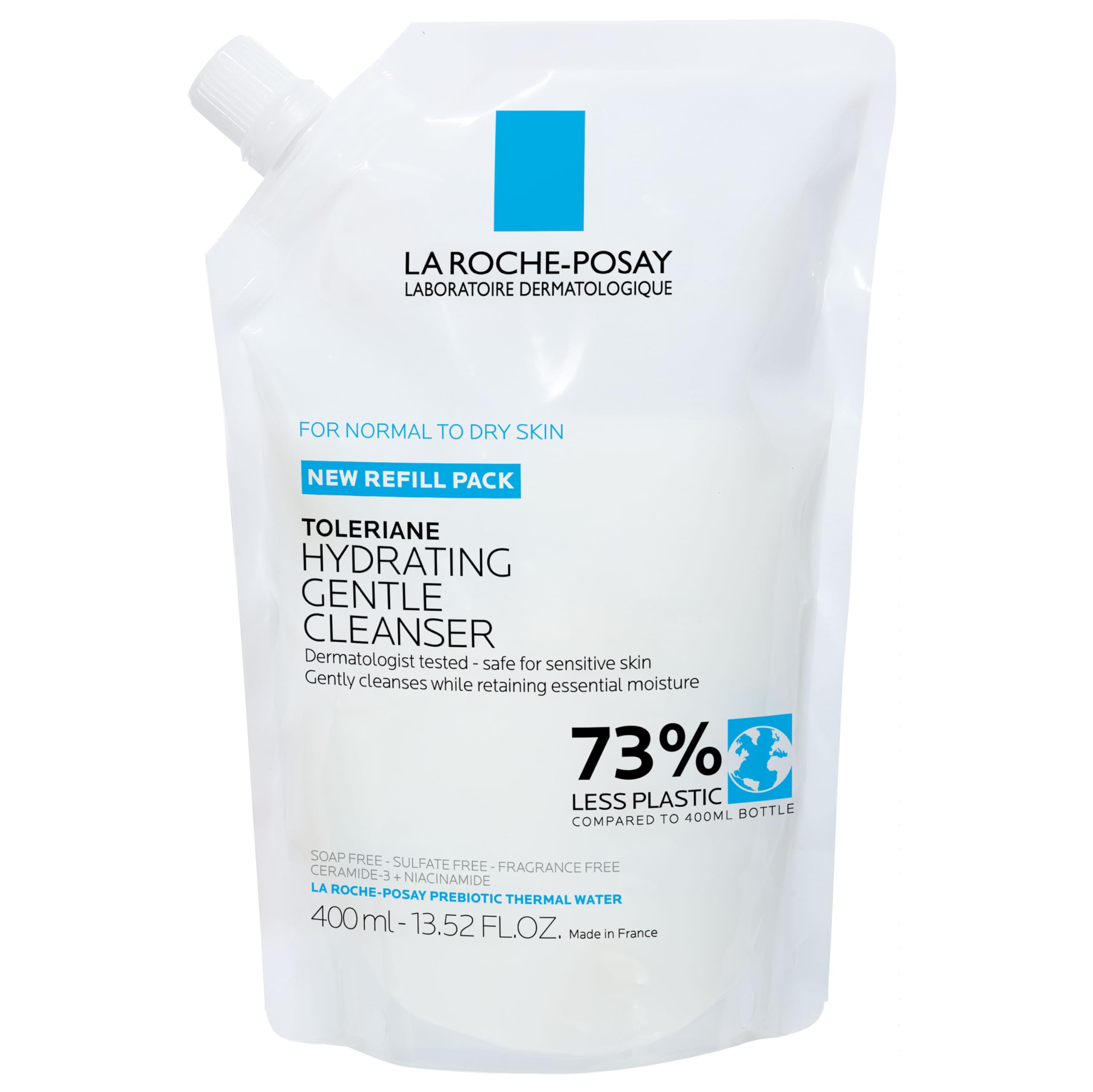 La Roche-Posay envase frontal mostrando etiqueta clara y beneficios