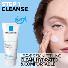 La Roche-Posay limpiador Toleriane textura cremosa que limpia sin resecar