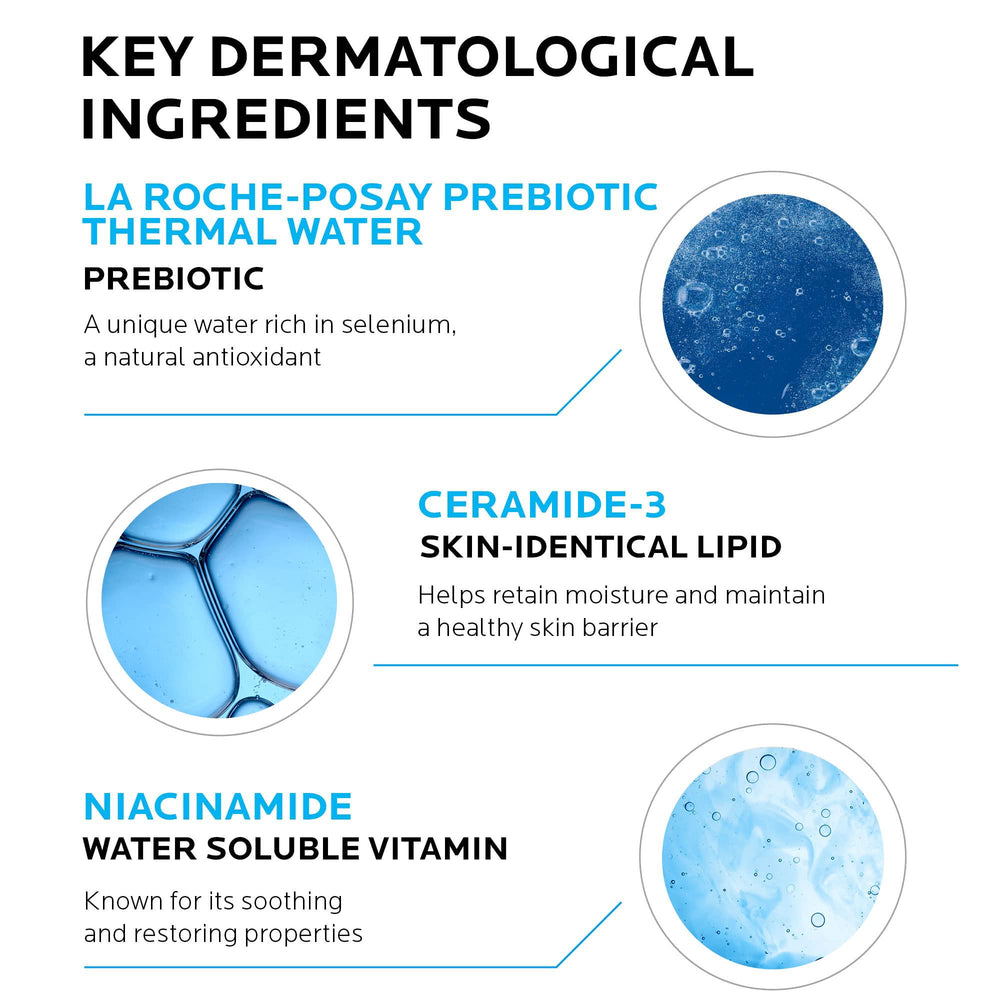 La Roche-Posay set en mano mostrando tamaño de viaje y fácil transporte