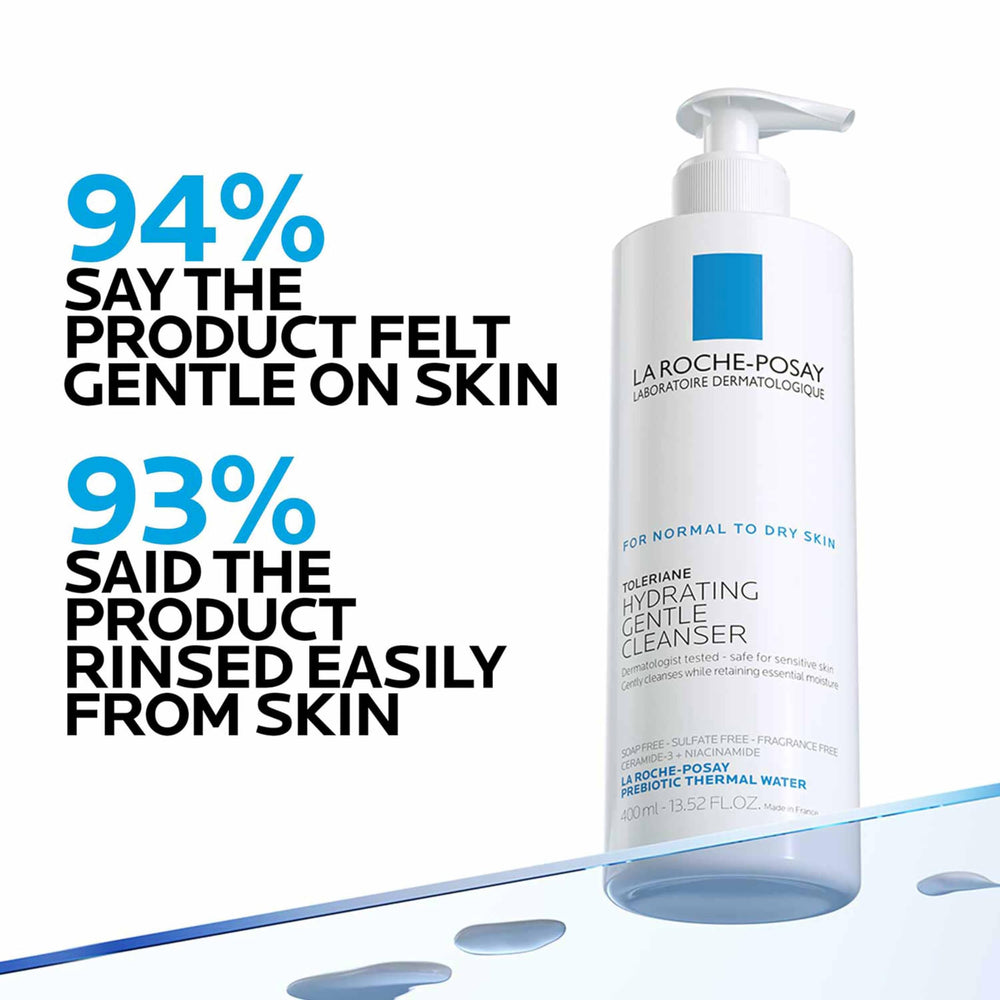 La Roche-Posay textura cremosa del limpiador que hidrata