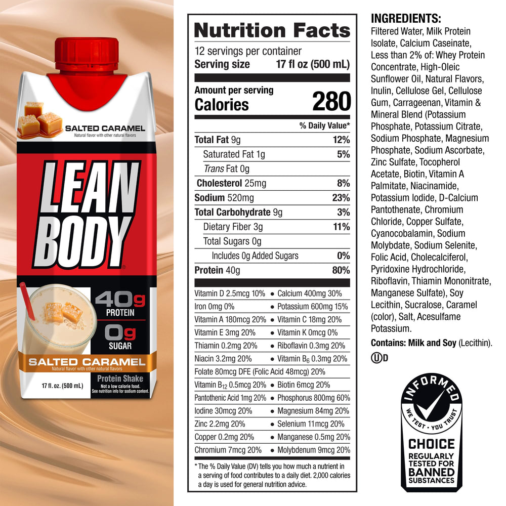 Labrada batido en mesa deportiva, ideal como comida rápida nutritiva