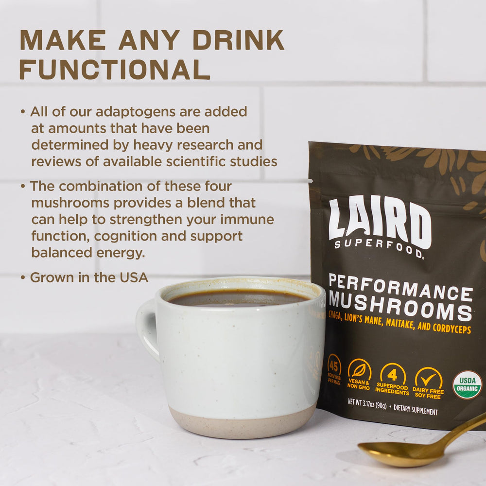 Laird Superfood ingredientes orgánicos presentados para transparencia y confianza