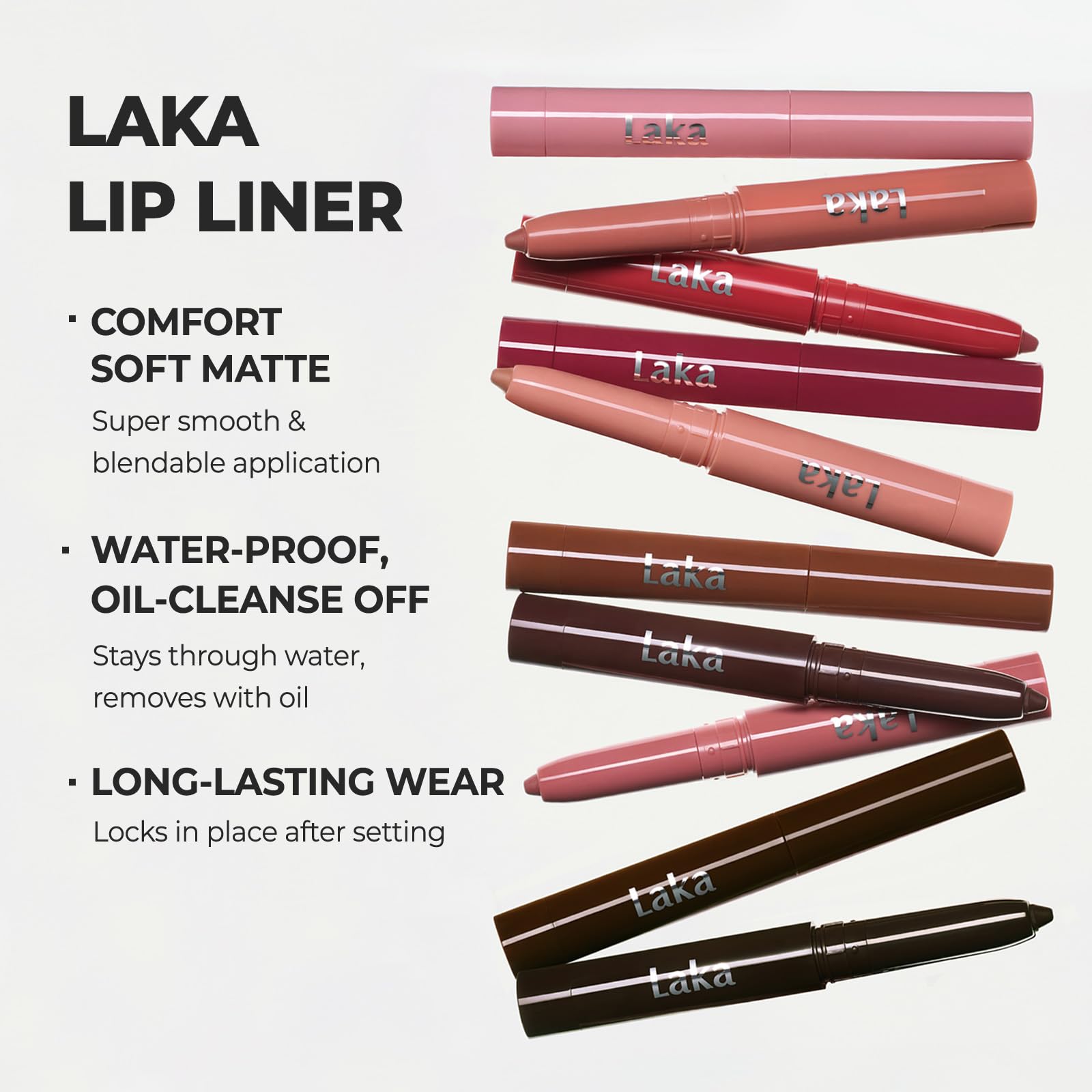 Laka swatch del tono Hazelnut Latte sobre piel que muestra pigmentación