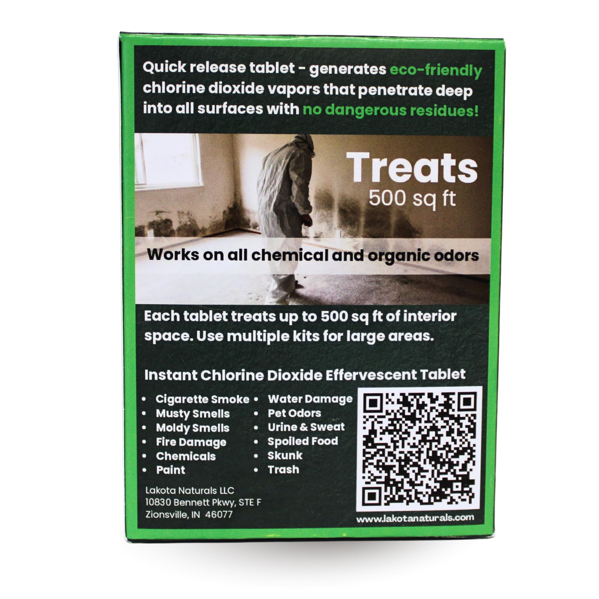 Lakota Naturals tableta en primer plano con textura y acción activadora