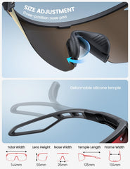 Lamicall gafas en uso por ciclista que mejora visibilidad