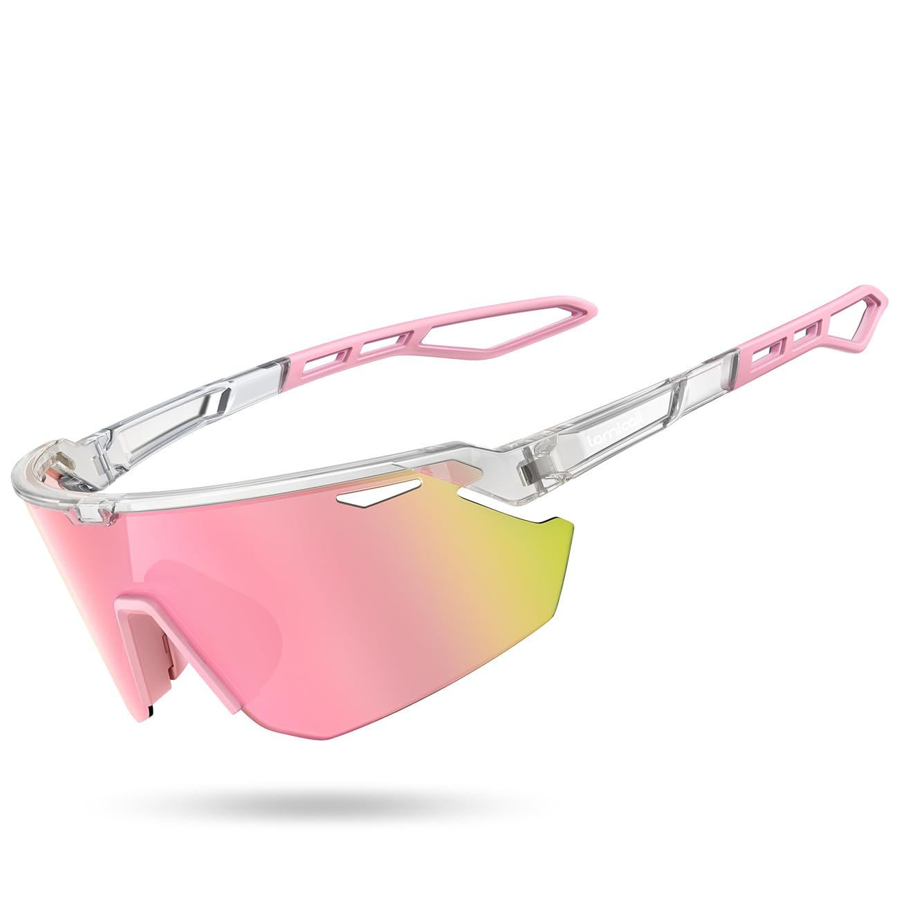Lamicall gafas deportivas frontal mostrando diseño y cobertura amplia