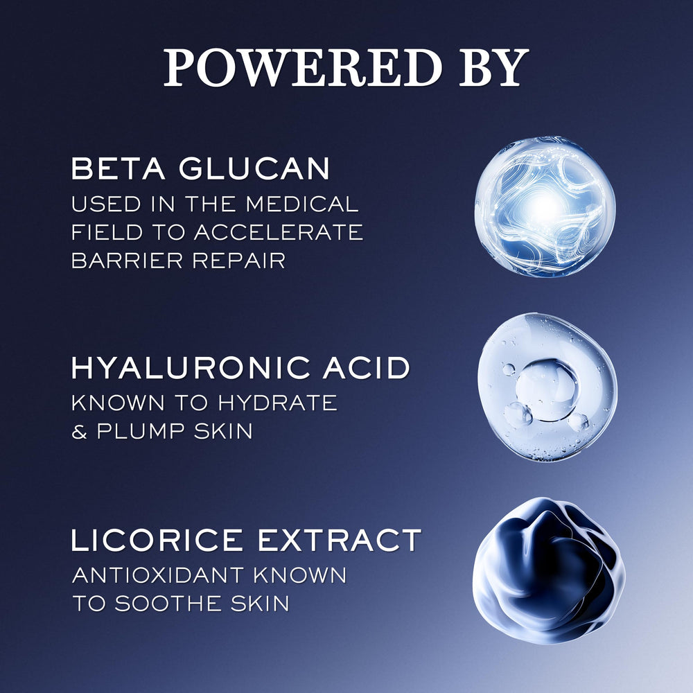 Lancôme etiqueta con ingredientes clave que resalta propiedades reparadoras
