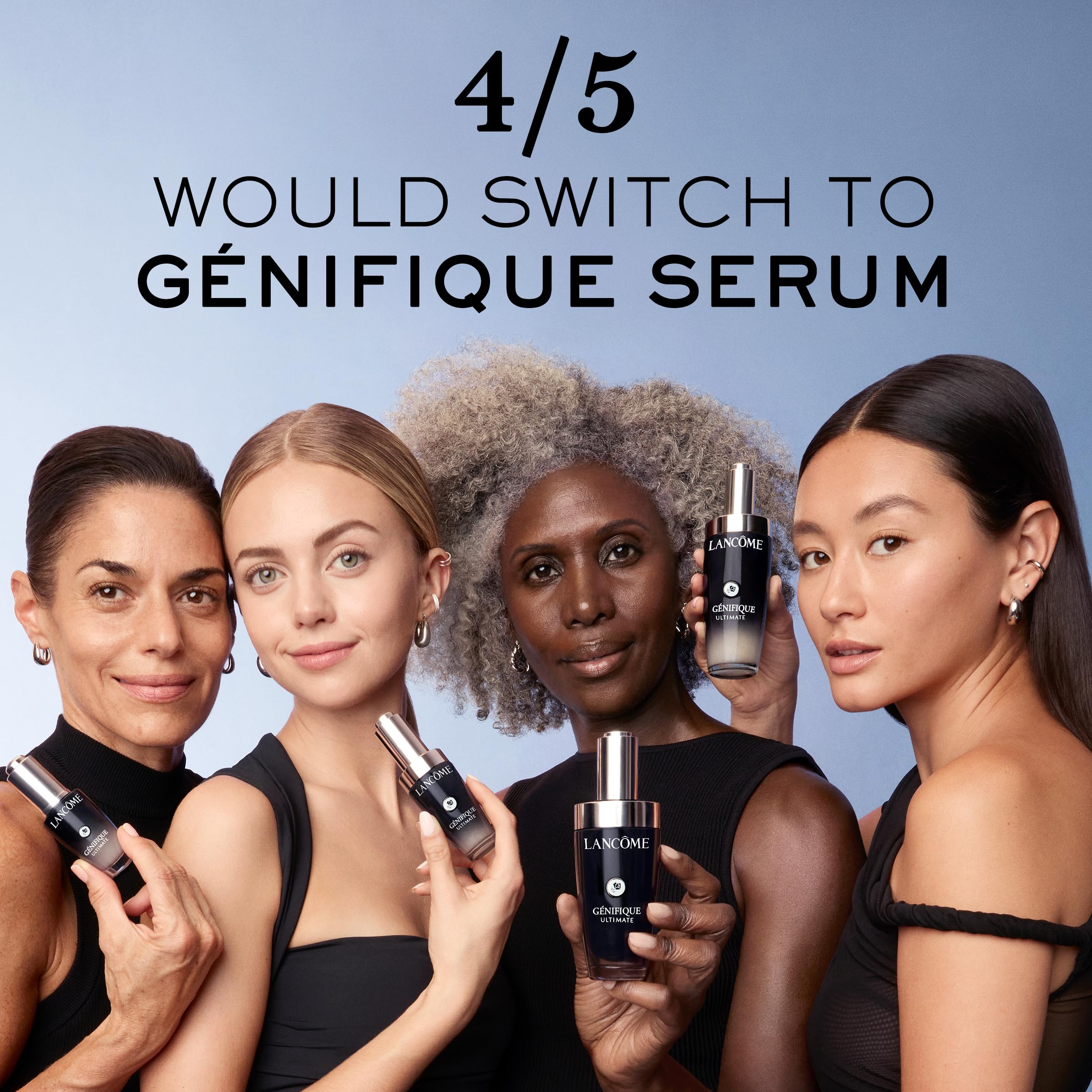 Lancôme presentación de 30 ml junto a referencia de tamaño y dosificación