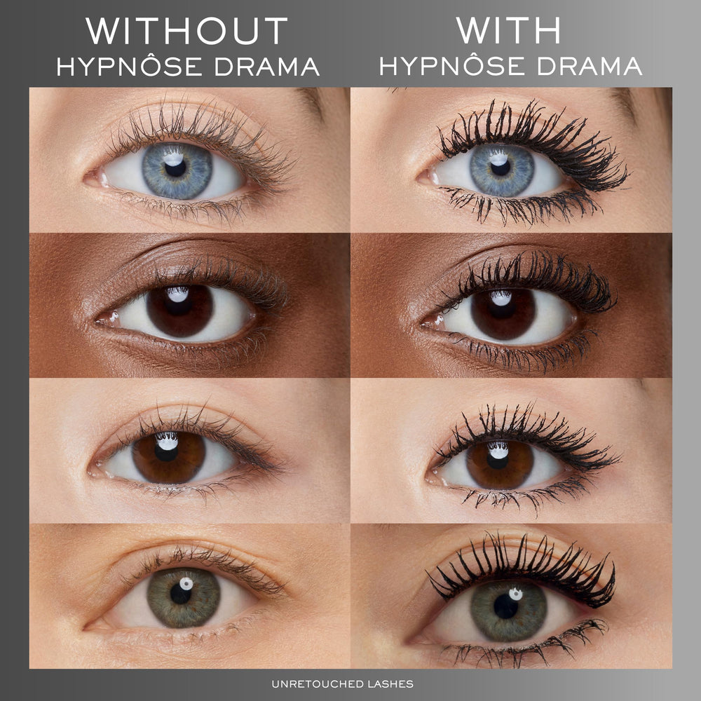 Lancôme comparación antes y después que resalta más volumen