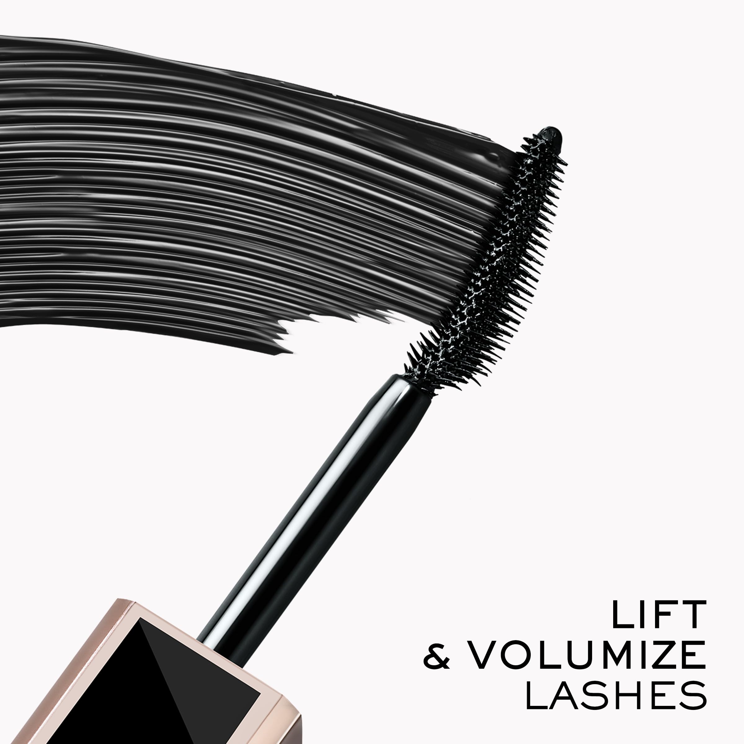 Lancôme detalle del cepillo curvado con 250 microcerdas para separación precisa