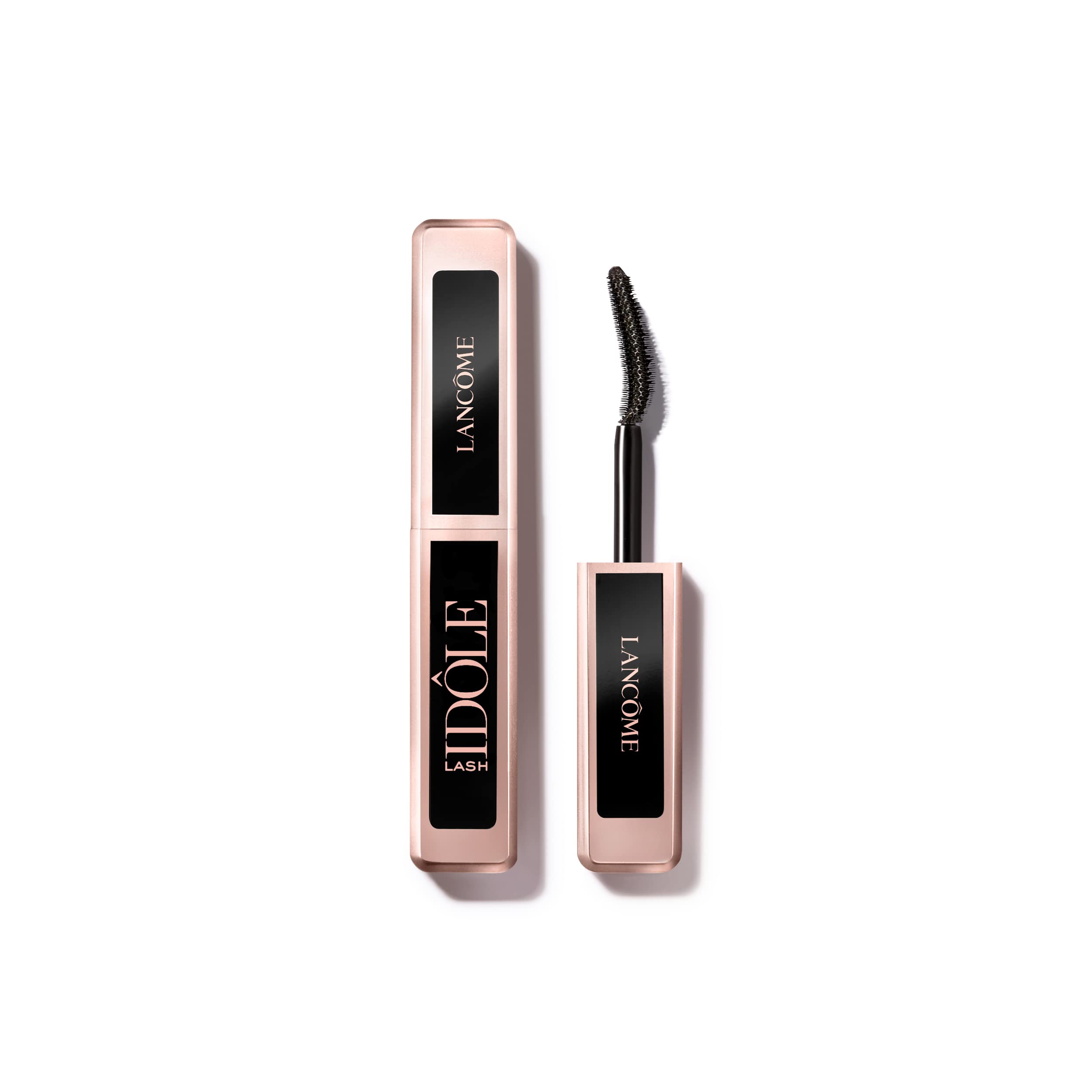 Lancôme envase frontal de Lash Idôle tamaño travel mostrando diseño elegante y práctico