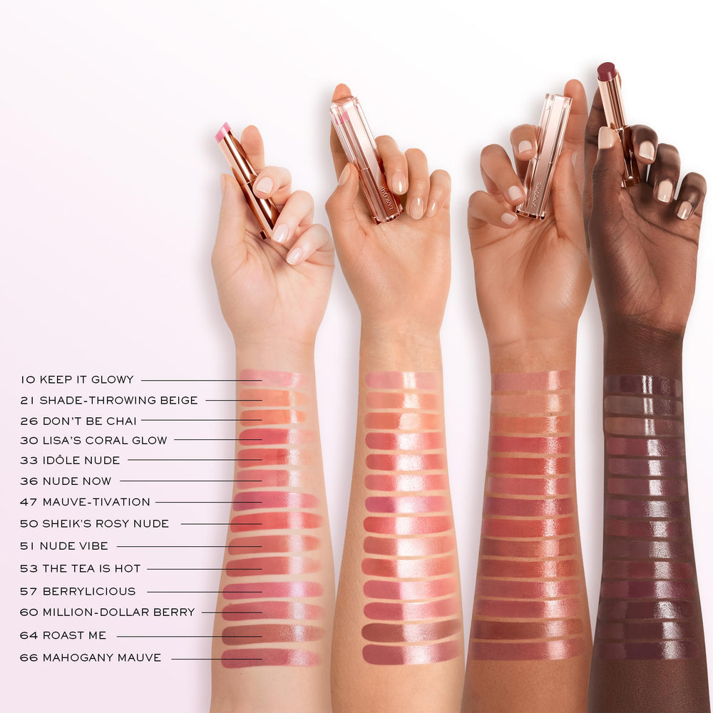 Lancôme Lip Idôle ButterGlow caja y envase, destacando formato práctico para llevar