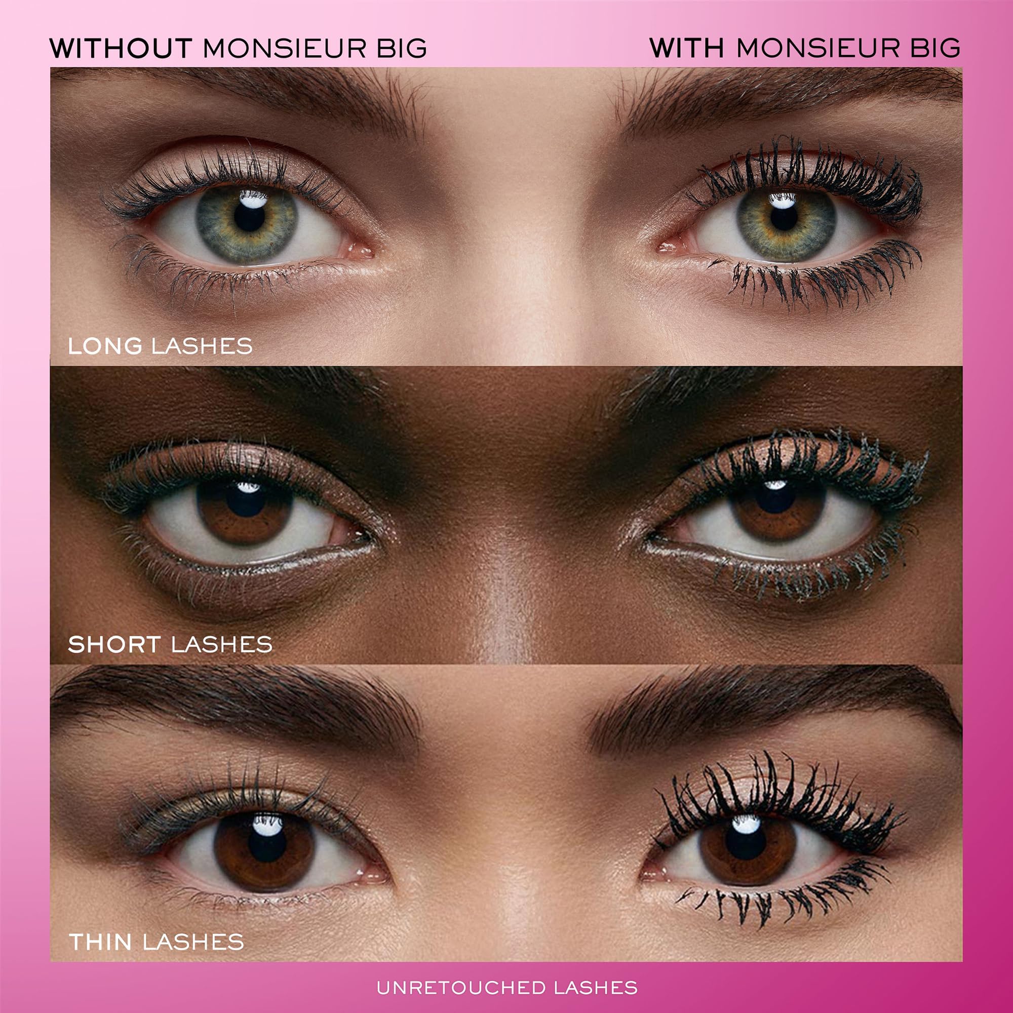 Lancôme Monsieur Big cepillo grande mostrando fibras para máximo volumen