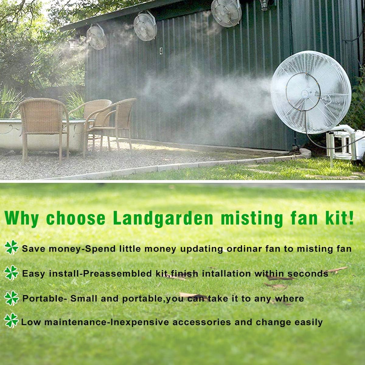 LANDGARDEN adaptador de latón 3/4" duradero y compatible con grifos